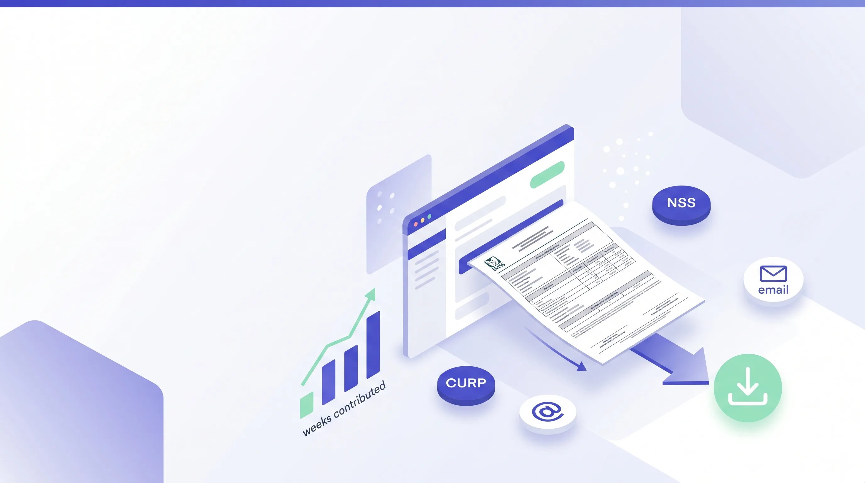 Reporte RPCI de semanas cotizadas IMSS en PDF — dashboard Consulta Única